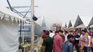 श्री आनंदपुर साहिब की टेंट सिटी में भीषण आग, दर्जनभर केबिन जलकर राख, बड़ा हादसा टला